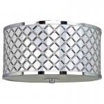 Trend - Chrome 3 Light Flush with White Diffuser Trend - Chrome 3 Light Flush with White Diffuser
