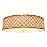 Trend - Matt Brass 5 Light Flush with White Diffuser Trend - Matt Brass 5 Light Flush with White Diffuser