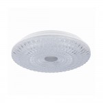 Lennert - Clear & White CCT Flush with Remote Control IP44