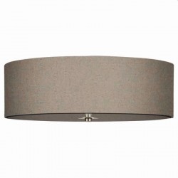 Rouen - Taupe 3 Light Flush with White Diffuser Rouen - Taupe 3 Light Flush with White Diffuser