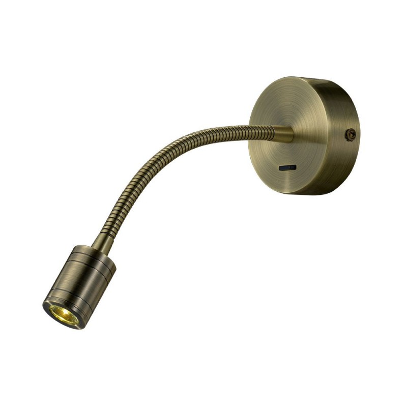 Cork Lighting-SP1218/3WAB - Focus - Antique Brass LED Reading Lamp
