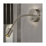 Focus - Satin Nickel LED Reading Lamp