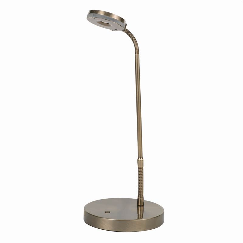 Cork Lighting-TL1095/ANT - Naro - Antique Brass LED Desk Lamp