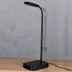 Naru - Matt Black LED Desk Lamp