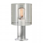 Vintage - Aluminium Table Lamp with Clear Glass Vintage - Aluminium Table Lamp with Clear Glass