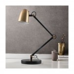 Anglepoise - Matt Black & Brass Desk Lamp