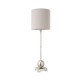 Cork Lighting-TL26812/SN - Sadie - Satin Nickel Table Lamp with Beige Shade