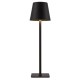 Cork Lighting-TL2821/BLK - Kreo - Rechargeable Black Table Lamp IP54