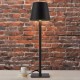 Cork Lighting-TL2821/BLK - Kreo - Rechargeable Black Table Lamp IP54