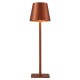 Cork Lighting-TL2821/COP - Kreo - Rechargeable Copper Table Lamp IP54