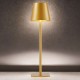 Cork Lighting-TL2821/GLD - Kreo - Rechargeable Brushed Gold Table Lamp IP54