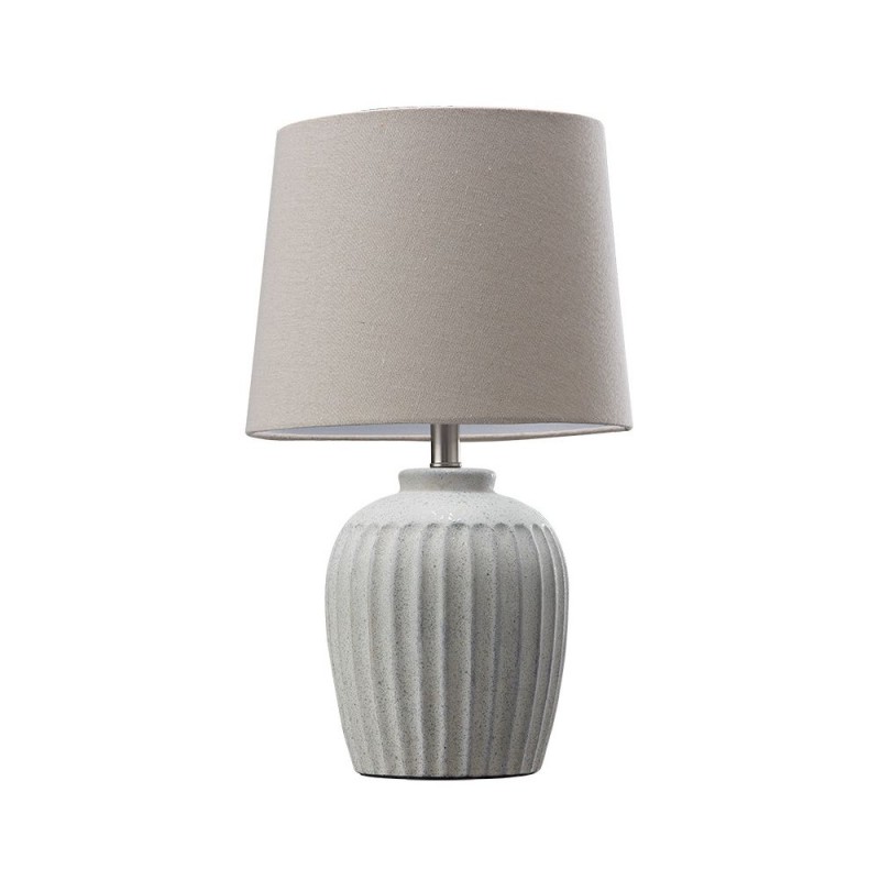 Cork Lighting-TL28696 - Jolan - Decorative Ceramic Table Lamp with Beige Shade