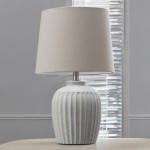 Jolan - Decorative Ceramic Table Lamp with Beige Shade