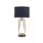 Roberta - Matt Gold Table Lamp with Black Shade Roberta - Matt Gold Table Lamp with Black Shade