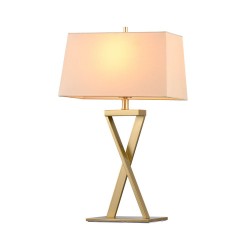 Krista - Painted Gold Table Lamp with Off-White Shade