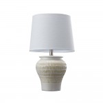 Jolan - Decorative Ceramic Table Lamp with White Shade