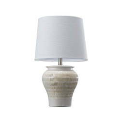 Jolan - Decorative Ceramic Table Lamp with White Shade