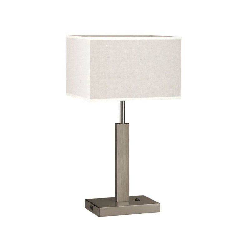 Cork Lighting-TL4794/ANT - Dunmore - Antique Brass USB Table Lamp with Oatmeal Shade