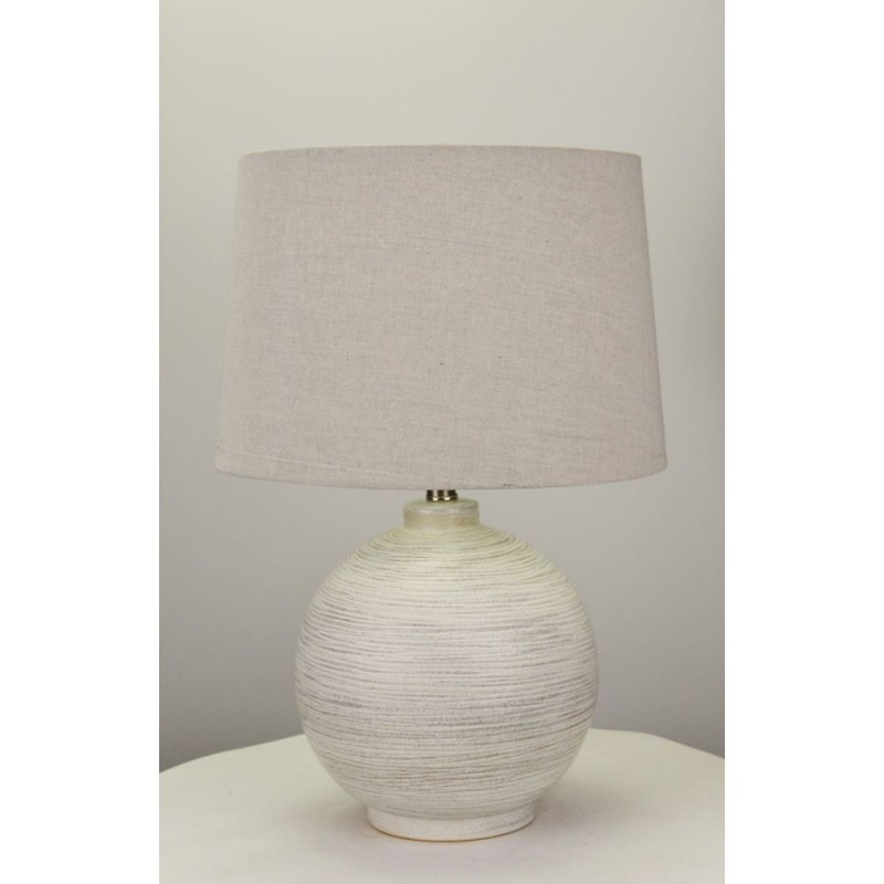 Cork Lighting-TL4897 - Jolan - Decorative Ceramic Table Lamp with Beige Shade
