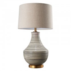 Dolce - Ceramic Table Lamp with Oatmeal Shade Dolce - Ceramic Table Lamp with Oatmeal Shade