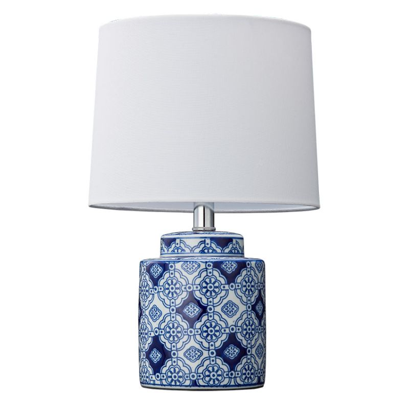 Cork Lighting-TL89388 - Dolce - Ceramic Table Lamp with White Shade