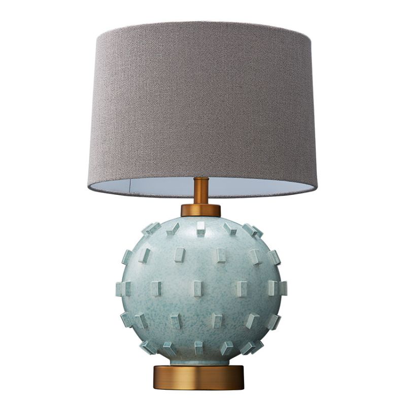 Cork Lighting-TL89428 - Dolce - Ceramic Table Lamp with Grey Shade