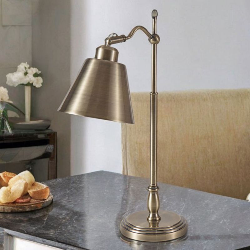 Cork Lighting-TL9180/ANT - Harbour - Antique Brass Desk Lamp