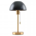 Bella - Brass Desk Lamp with Black & Gold Shade Bella - Brass Desk Lamp with Black & Gold Shade