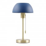 Bella - Brass Desk Lamp with Blue Shade Bella - Brass Desk Lamp with Blue Shade