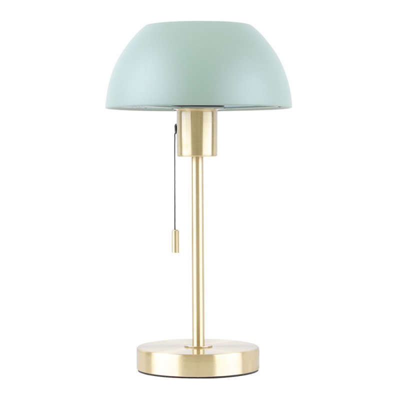 Cork Lighting-TLBELLA/GREEN - Bella - Brass Desk Lamp with Green Shade