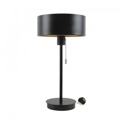 Ennio - Black Desk Lamp with USB Socket Ennio - Black Desk Lamp with USB Socket