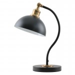 Swan - Black & Satin Brass Desk Lamp Swan - Black & Satin Brass Desk Lamp