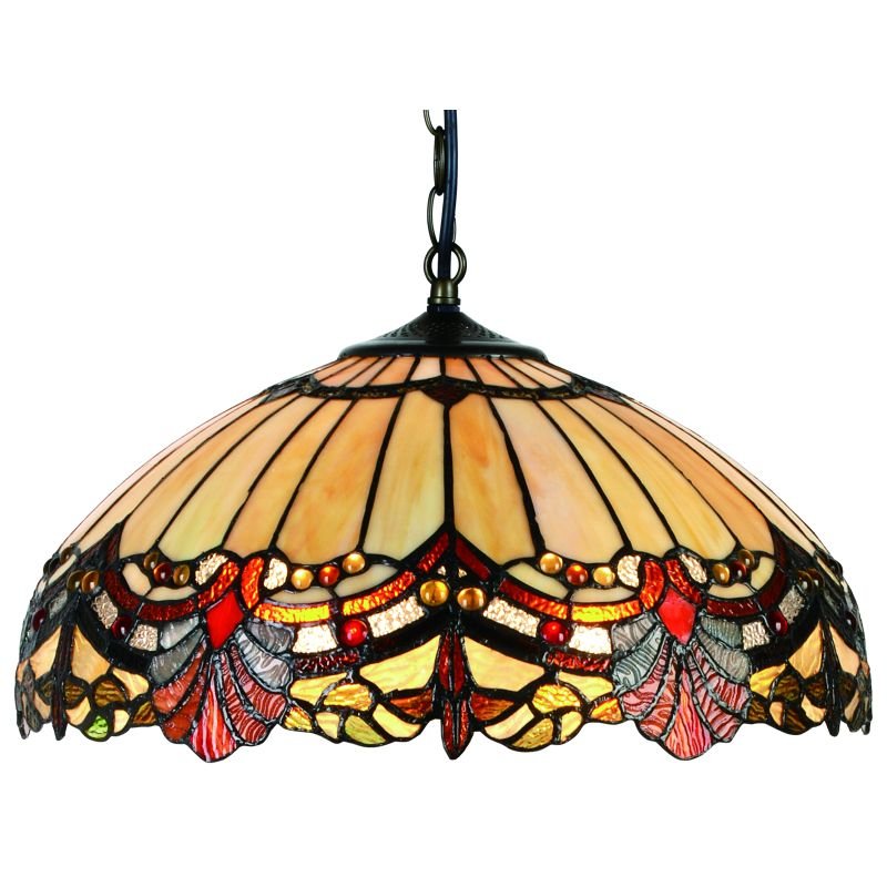 Ceiling Lights - Tubetti - Tiffany Glass 16 Cork Lighting-TS3809/16 - Tubetti - Tiffany Glass 16