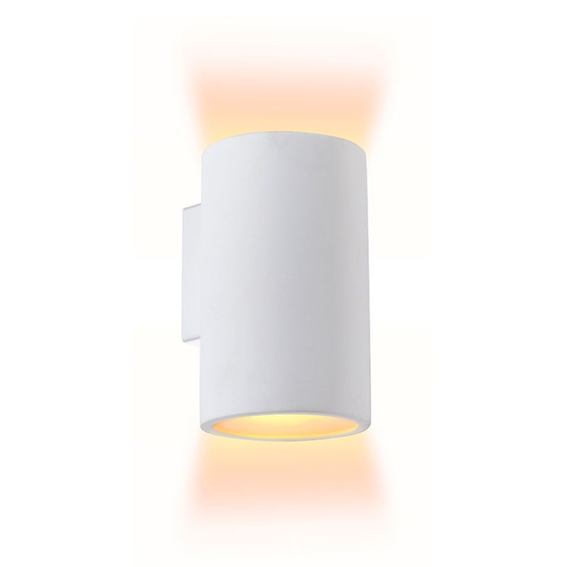 Cork Lighting-UPM210 - Delta - White Plaster Up & Down Wall Lamp