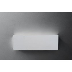 Delta - White Plaster Up & Down Wall Lamp