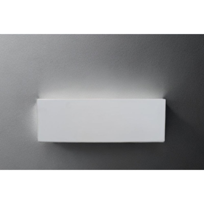 Cork Lighting-UPM225 - Delta - White Plaster Up & Down Wall Lamp