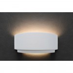 Delta - White Plaster Up & Down Wall Lamp