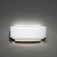 Cork Lighting-UPM270 - Delta - White Plaster Up & Down Wall Lamp