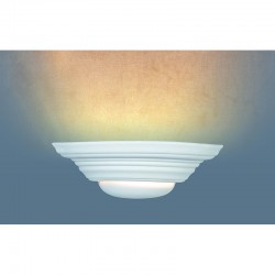 Delta - White Plaster Up & Down Wall Lamp