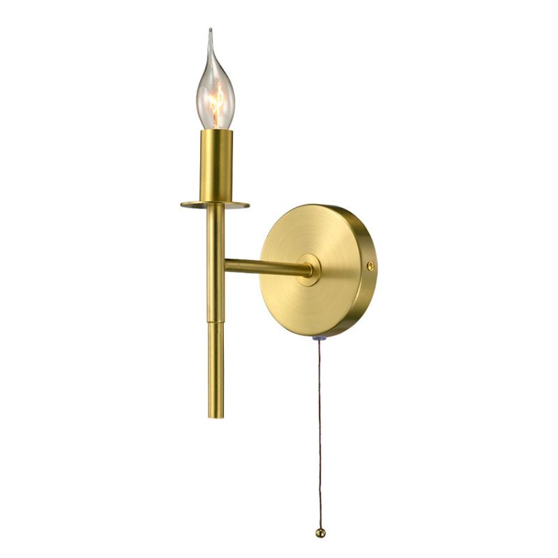 Cork Lighting-WB1824/1MB - Passo - Painted Gold Wall Lamp