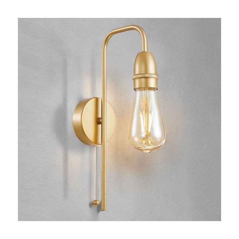 Cork Lighting-WB1966/1SB - Venus - Satin Brass Wall Lamp
