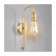 Cork Lighting-WB1966/1SB - Venus - Satin Brass Wall Lamp