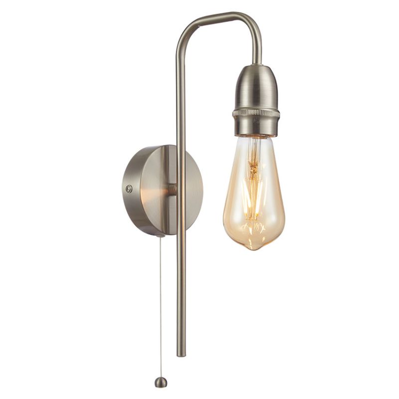 Cork Lighting-WB1966/1SN - Venus - Satin Nickel Wall Lamp