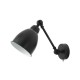 Cork Lighting-WB2045/BLK - Angle - Matt Black Wall Lamp
