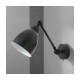 Cork Lighting-WB2045/BLK - Angle - Matt Black Wall Lamp