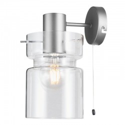 Camden - Aluminium Wall Lamp with Decorative Clear Glass Camden - Aluminium Wall Lamp with Decorative Clear Glass
