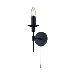Aradena - Matt Black Wall Lamp