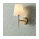 Cork Lighting-WB2840/1AB - Shandon - Antique Brass Wall Lamp with Cream Shade