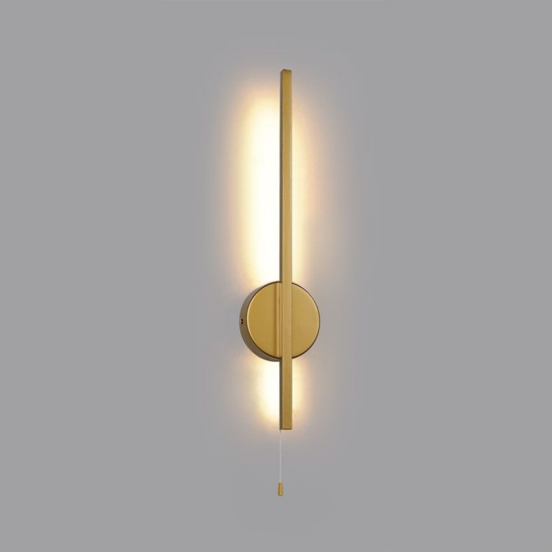 Cork Lighting-WB2940/45GLD - Corona - Painted Gold LED Wall Lamp IP44