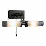 Acqua Globe - Black 2 Light Wall Lamp with Double Glasses Acqua Globe - Black 2 Light Wall Lamp with Double Glasses